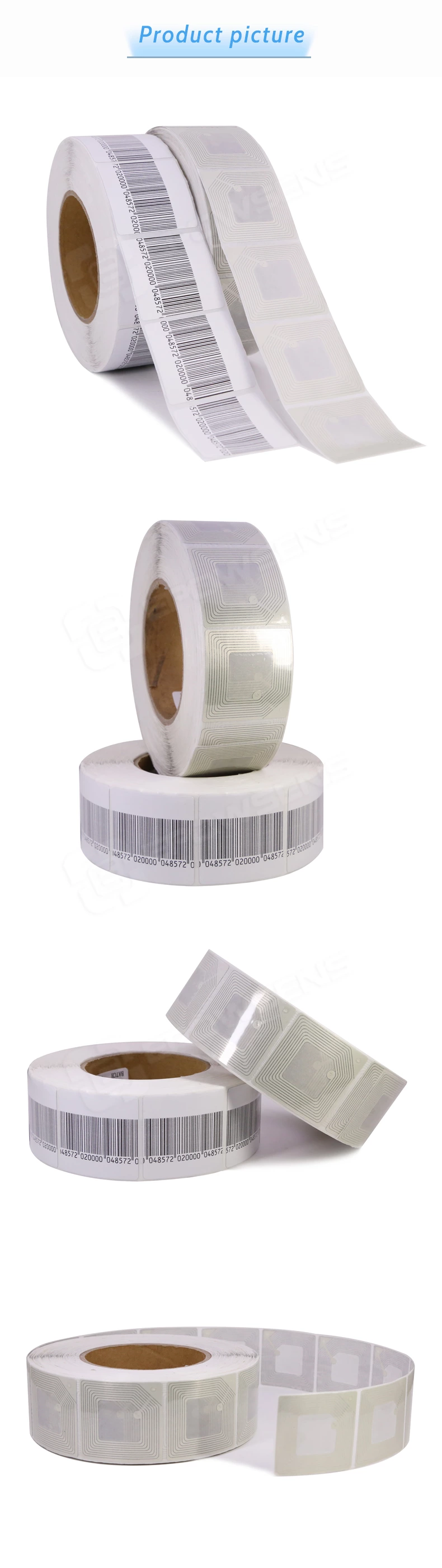 RF5050 Retail high sensitivity security eas 8.2mhz 50x50mm rf label