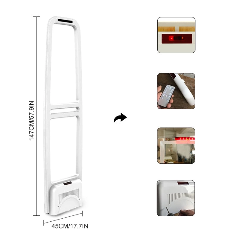 ES105 58KHz AM shopping mall anti theft alarm security gate