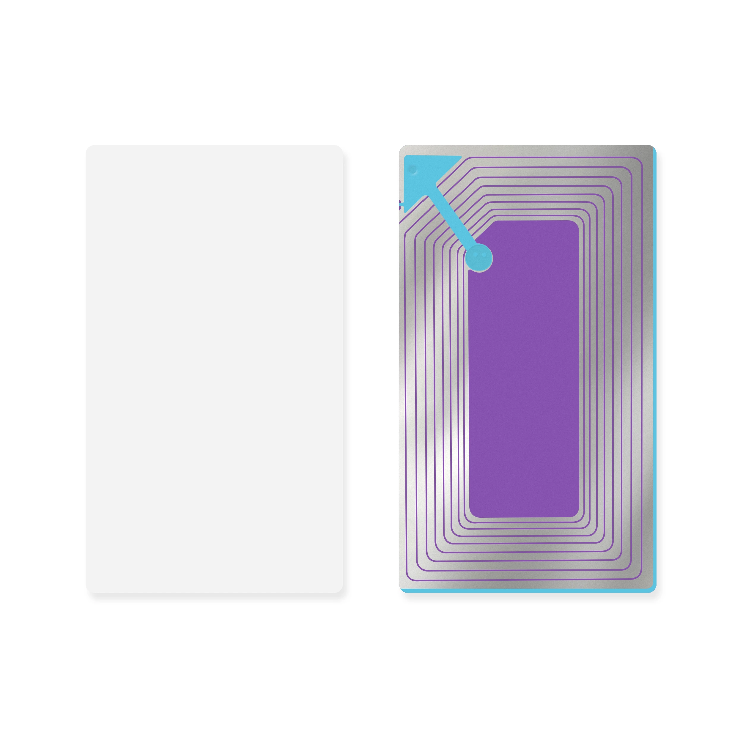 RF4070 Large 8.2mhz white anti theft rf soft label for retail eas label